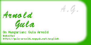 arnold gula business card
